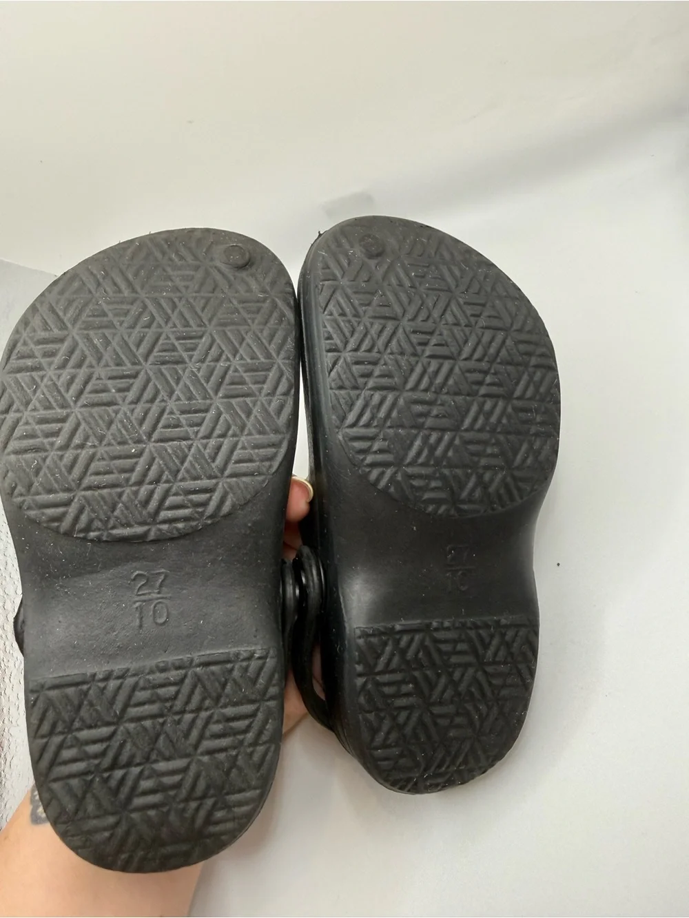 BOBS from Skechers Black Kids Slip-On Clogs with Heel Strap